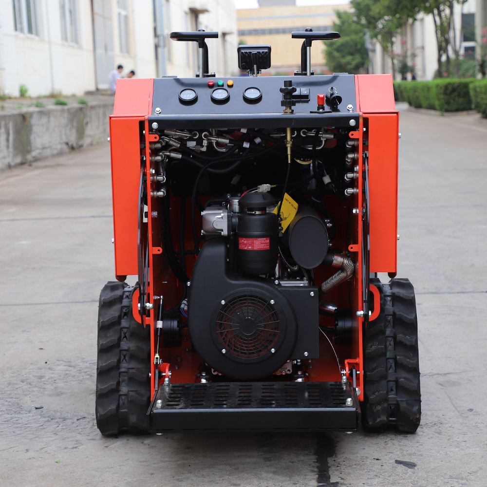 Small Skid Steer Loader Sk650 300kg 23HP Customized Tracked Front End Mini Skid Steer Loader