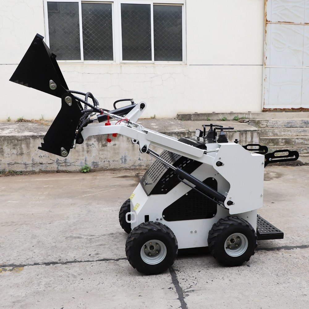 Mini Wheel Skid Steer Loader Front End Loader with Attachments CE Certificate