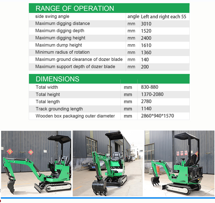 CE/EPA Euro 5 1t Mini Excavator 08 10 Minibagger Minipelle Tk10 Tk08 Micro Digger 800 Kg 1000 Kg Mini Escavatoremicro Digger