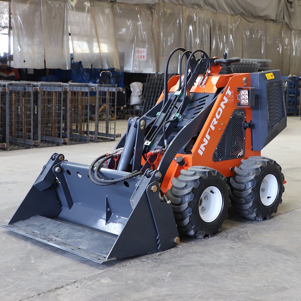 Cheap Steer Loader Diesel Chinese Skid Steer Loader with 4 in 1 Bucket for Sale