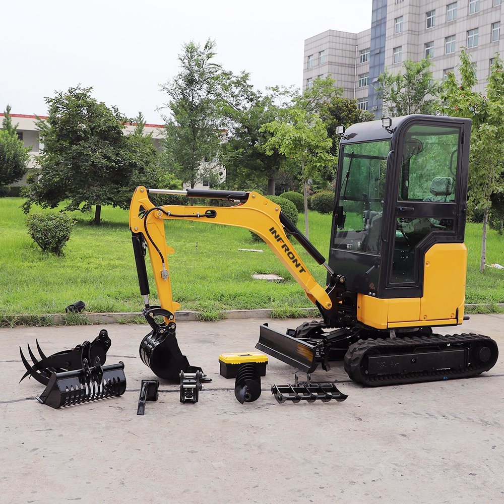 1.5ton 1.8ton 2ton China Small Crawler Digger Bucket Attachments Mini Excavator with EPA CE