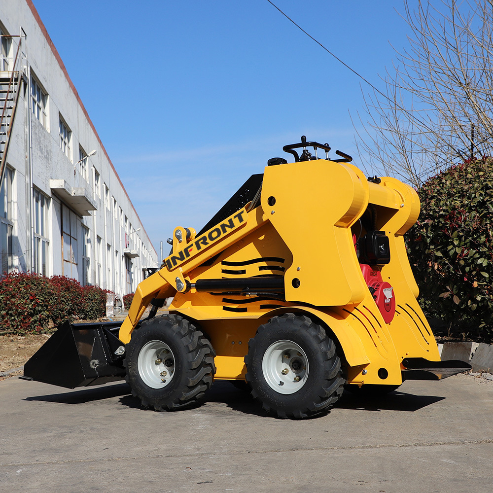 Small Mobile Skid Steer Loader Wheel Type Mini 500kg 700kg 850kg 950kg Skid Steer Loader