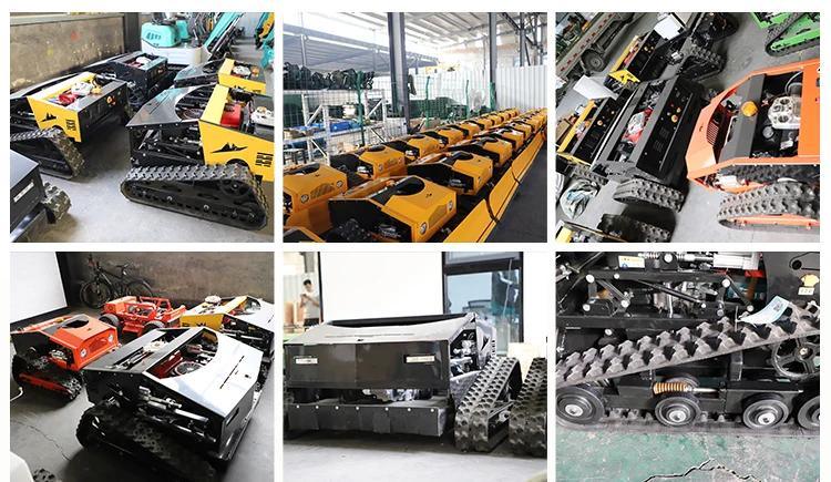 Automatic Crawler Snow Pusher Cutting Range 550mm Remote Control 680m New Mower for Yard, Garden, Community Work Diesel