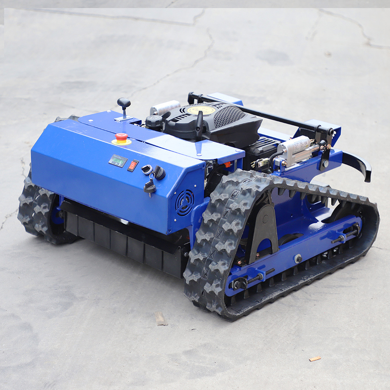 Mini Robot Lawn Mower Wheeled Remote Control Gasoline Lawn Mower