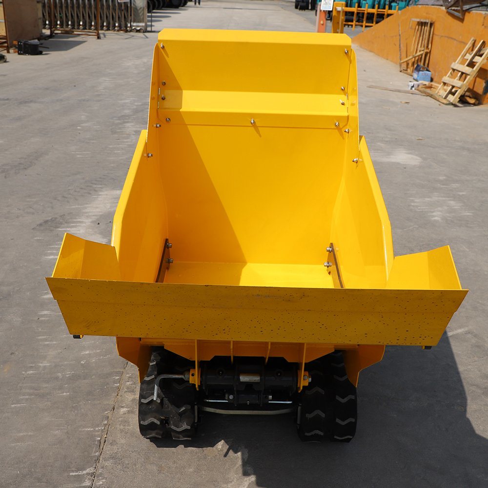 1ton Mini Crawler High Tip Lifting Motocarriola Dumper 500kg 700kg Rubber Track Transporter Dumper Diesel Engine for Hot Sale