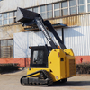 Mini Skid Steer Loader with Attachment Front Loader Tractor / Mini Crawler Tracked Skid Steer Front Loader