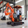 Free Shipping Home Mini Excavator Machinery New Crawler Digger 1 Ton 2 Ton EURO 5 Epa Kubota Engine Crawler Excavators 3.5 Ton