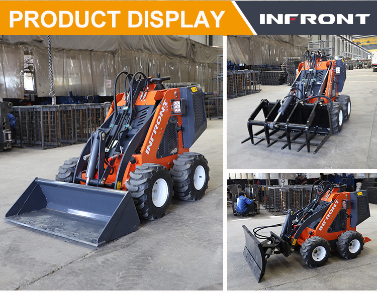 Free Shipping Mini Skid Steer Diesel Loader with EPA Engine for Home Use