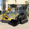 Euro 5 CE EPA China Manufacturer Small Mini Skid Steer Loader 500kg 1 Ton Mini Wheel Loader Skid Loaders