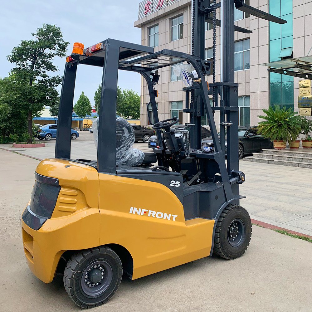 2-Ton Small Hydraulic Four-Wheel Drive Stacker Height Electric Forklift