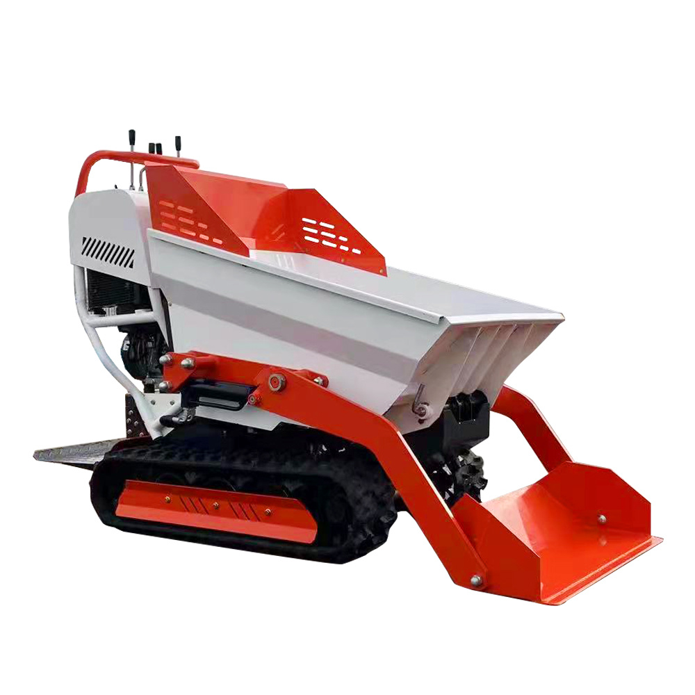 OEM 500kg 1 Ton Diesel Gasoline Hydraulic Crawler Small Mini Dumper