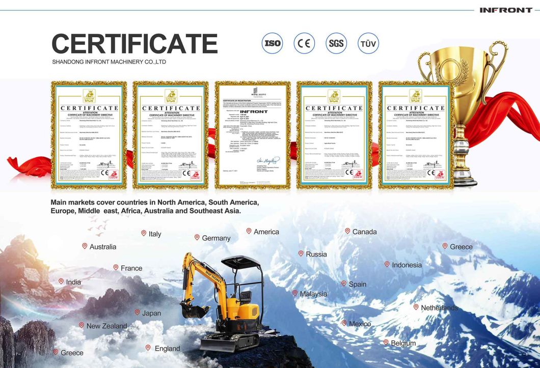 1ton Mini Excavator Construction Use Excavator Earth Moving Machinery Factory