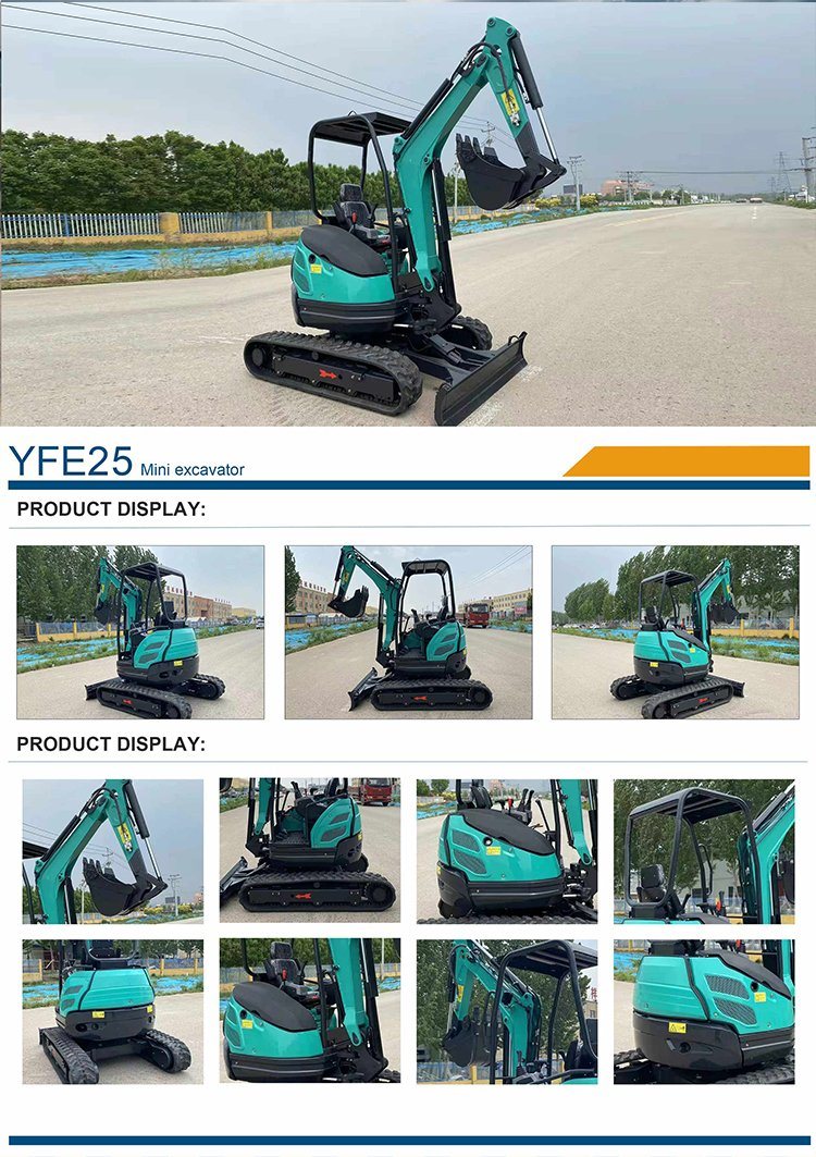 Construction Machinery Excavator China Mini Excavator Small Digger 1 Ton 2 Ton