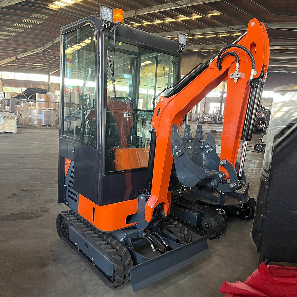 Micro Digger 0.8 Ton Small Excavator Mini 1 Ton Earth-Moving Machinery Small Garden Mini Crawler Excavator