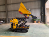 Full Hydraulic Loading 500kgs 1ton Electric Start Crawler Utility Mini Tracked Dumper Truck for Sale