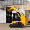 75HP Skid Loader 1000kg Track Skid Steer Loader Mini Front End Crawler Skid Loader for Snow or Parts