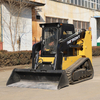 China Top Brand Earthmoving Machinery 3ton Mini Wheel 375A Skid Steer Loader with Diesel Engine