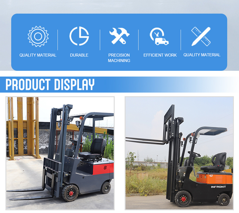 Mini Lithium/Lead Acid Battery Electric Full Hydraulic Forklift with CE ISO Certification Factory Direct Sales