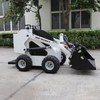 Mini Wheel Skid Steer Loader Front End Loader with Attachments CE Certificate