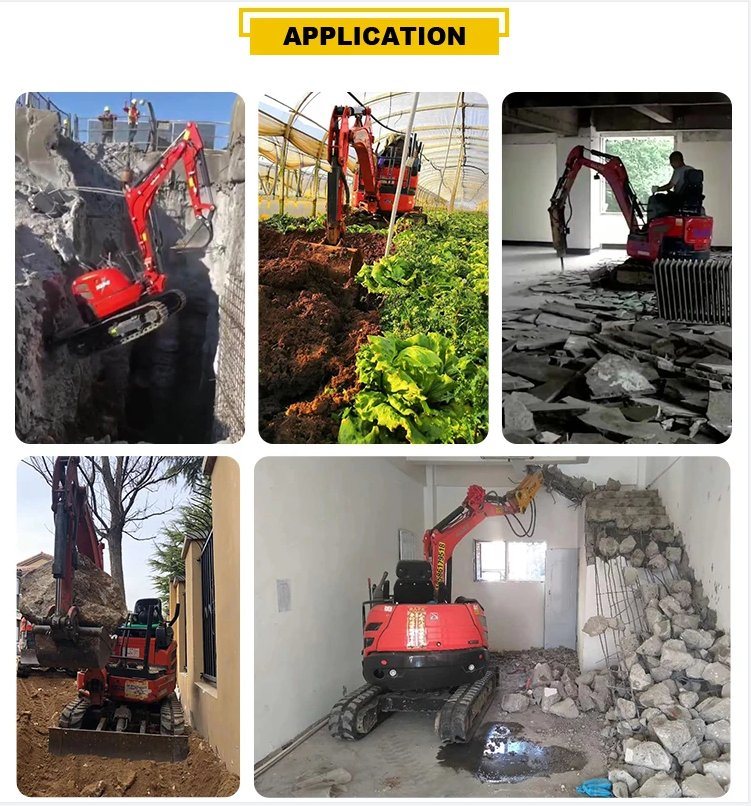 Hot Selling Digging Machine Construction Use Mutiple Function Wheel and Track Drive Optional Mini Excavator Wholesale