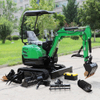 Infront Factory Wholesale Compact Mini Excavators Agriculture Machinery 1 Ton 1.8 Ton Mini Excavator with Boom Swing Digger