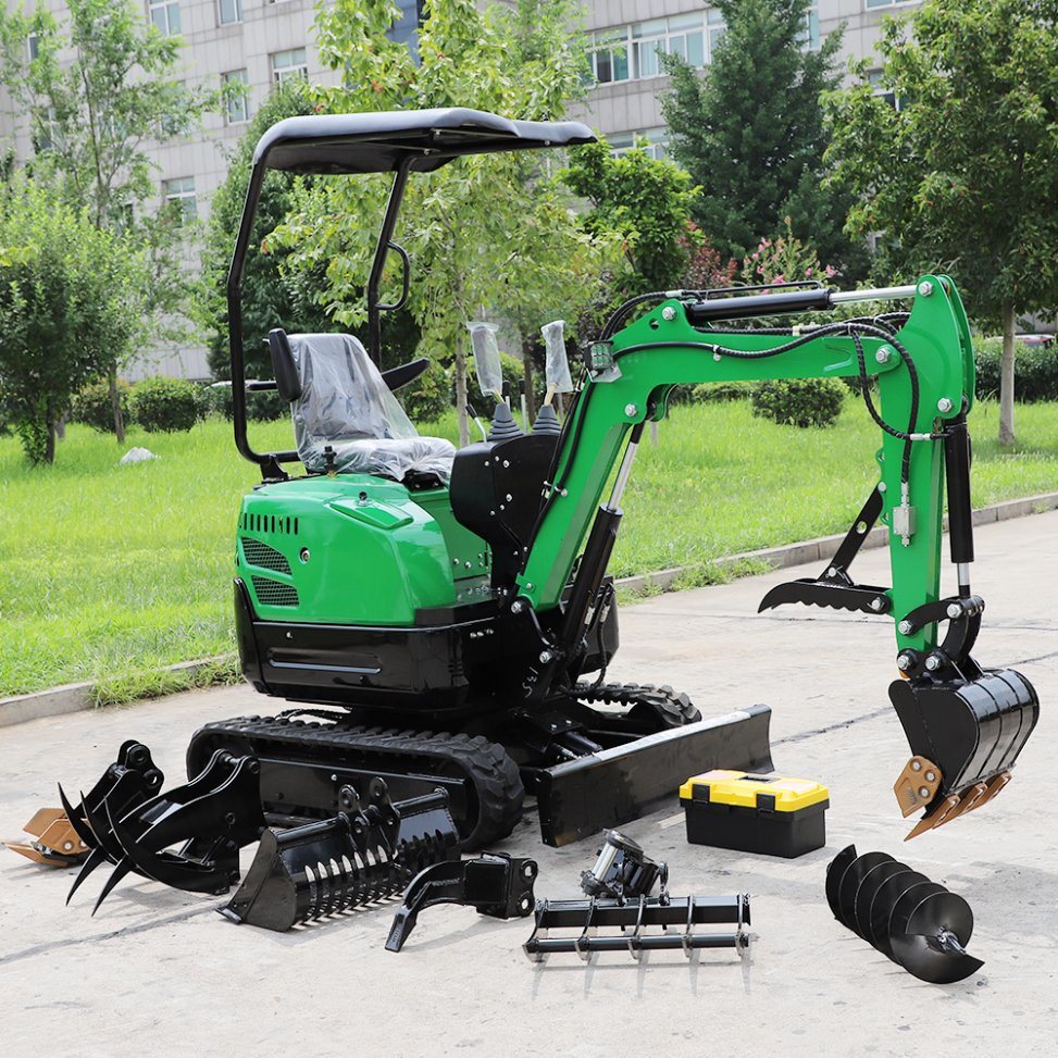 Infront Factory Wholesale Compact Mini Excavators Agriculture Machinery 1 Ton 1.8 Ton Mini Excavator with Boom Swing Digger