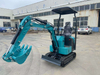 Free Shipping Smallest Mini Excavator 1 Ton 1.5 Ton Mini Excavator Mini Engine Diesel Digger Excavator for Sale