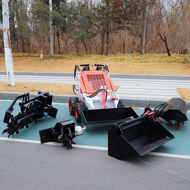 High Working Efficiency Mini Loader Hydraulic System Skid Steer Loader with EPA CE