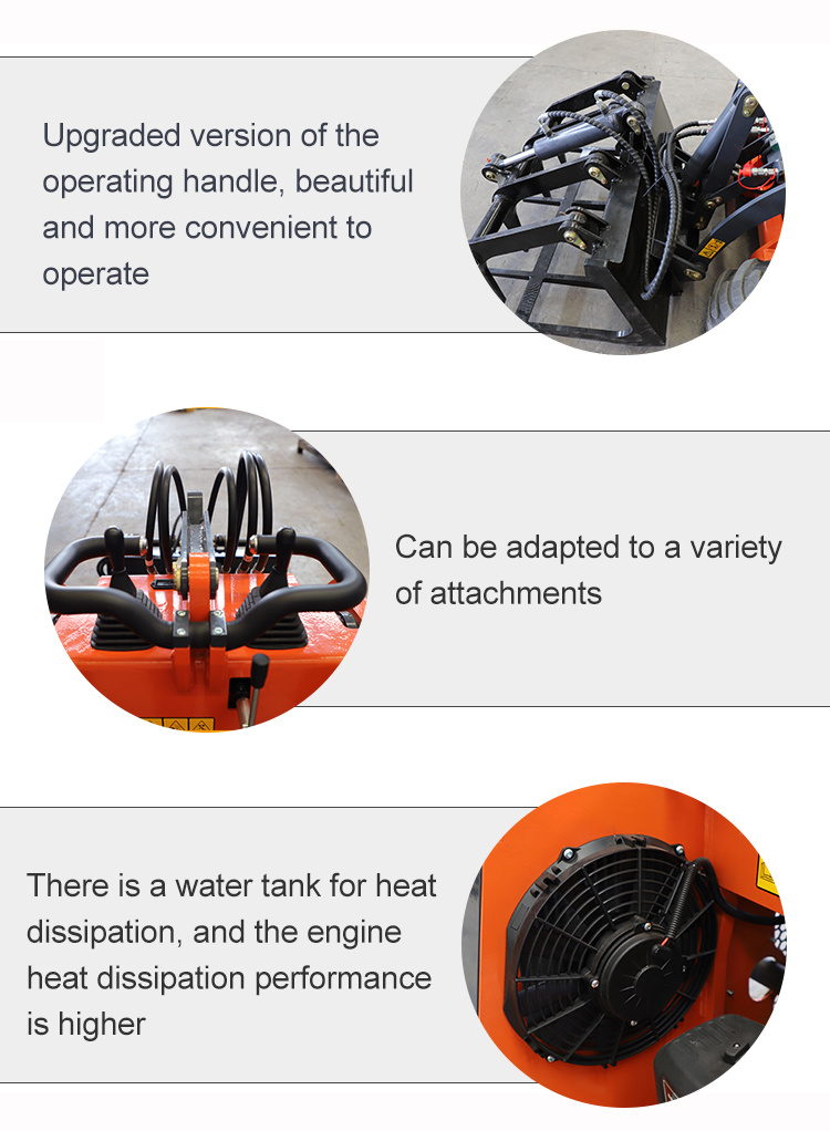 Factory Direct Sales Skid Steer Loader with CE EPA for Garden