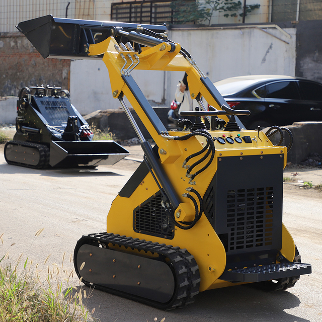 China Supply Skid Steer Loader with Certifications Mini Front Loading Machine Mini Loader with Attachments on Sale