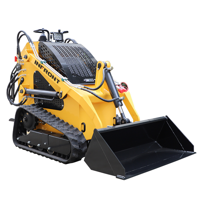 Factory Sale Mini Loader Crawler Rubber Track Mini Skid Steer Loader with Bucket