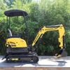 CE EPA Euro 5 Chinese 1.8 Tons Mini Excavator Compact Bagger with Closed Cabin