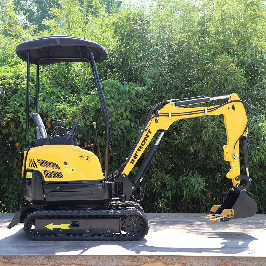 CE EPA Euro 5 Chinese 1.8 Tons Mini Excavator Compact Bagger with Closed Cabin