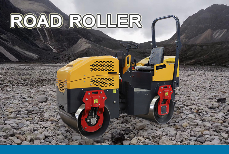 Road Construction Double Drum Walk Behind Road Roller Competitive Prices Hand Held Compactor Rollers