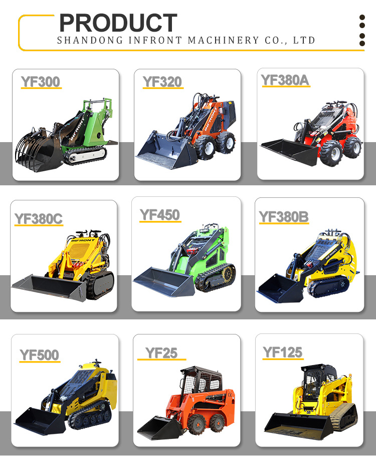 Hot-Selling Product Multifunctional Mini Skid Steer High Operating Efficiency Loader with Accessories