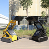 Multifunctional Wheel Hydraulic Mini Loader 1 Ton 2 Ton 3 Ton Loader with Small Front End Articulated Mini Wheel Skid Steer