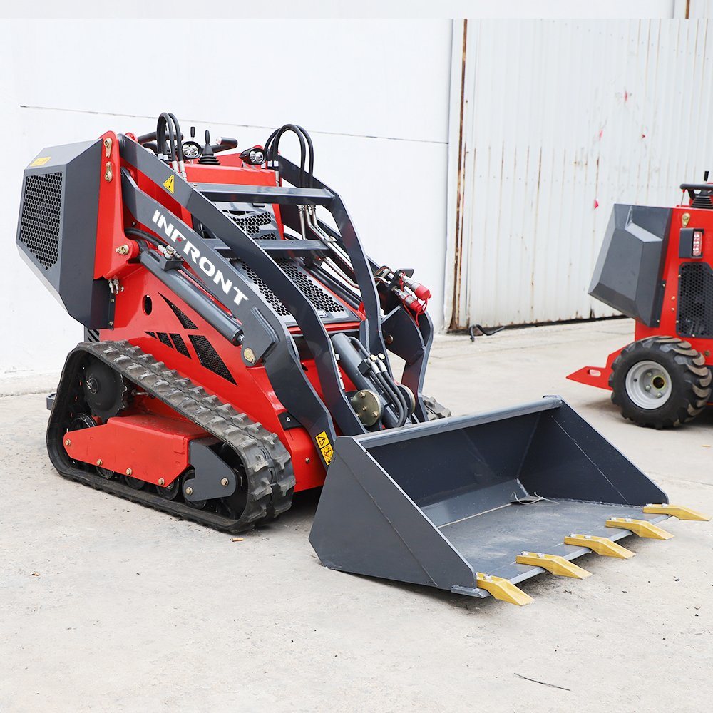 Small Skid Steer Front End Loader with Bucket Mini Skid Steer Loader Attachment Skidsteer Bagger Mini