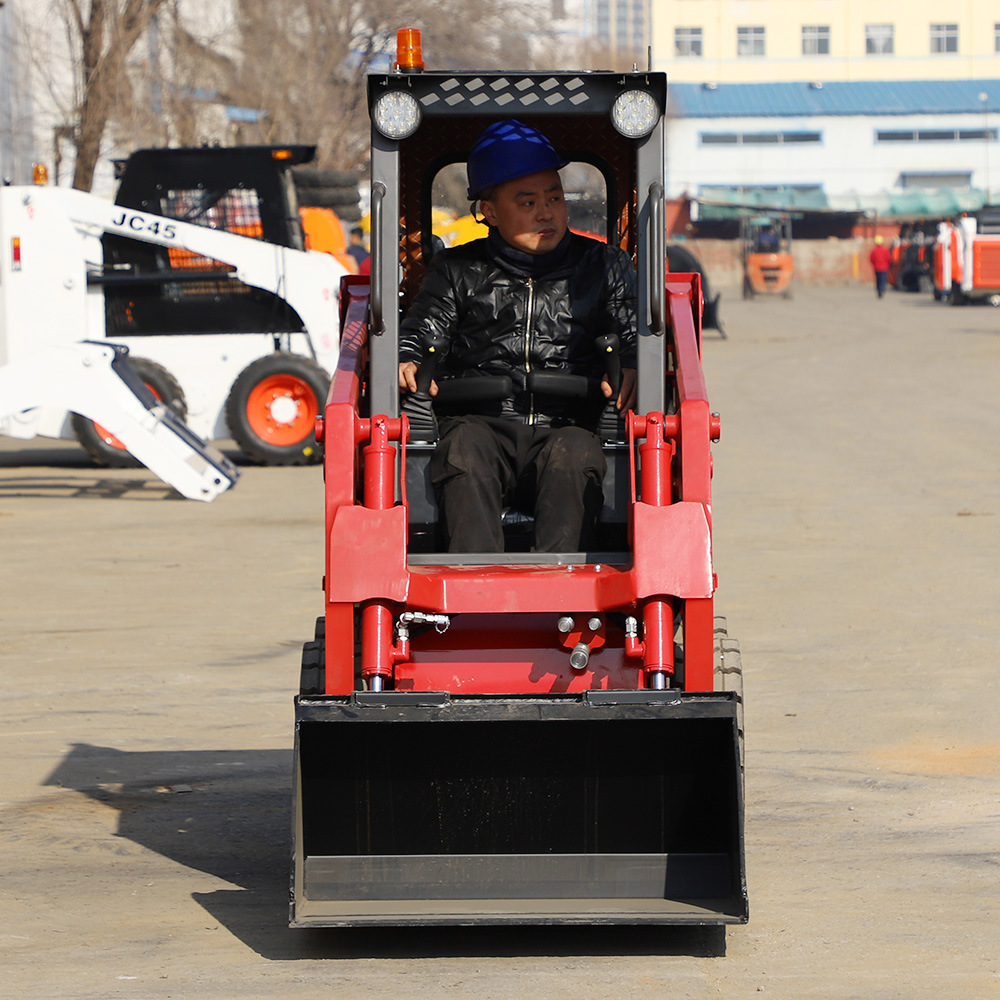 Cheapest EPA Euro5 Skid Steer Bucket 72 Mini Loader Stand on Seat Type Skid Steer Loader