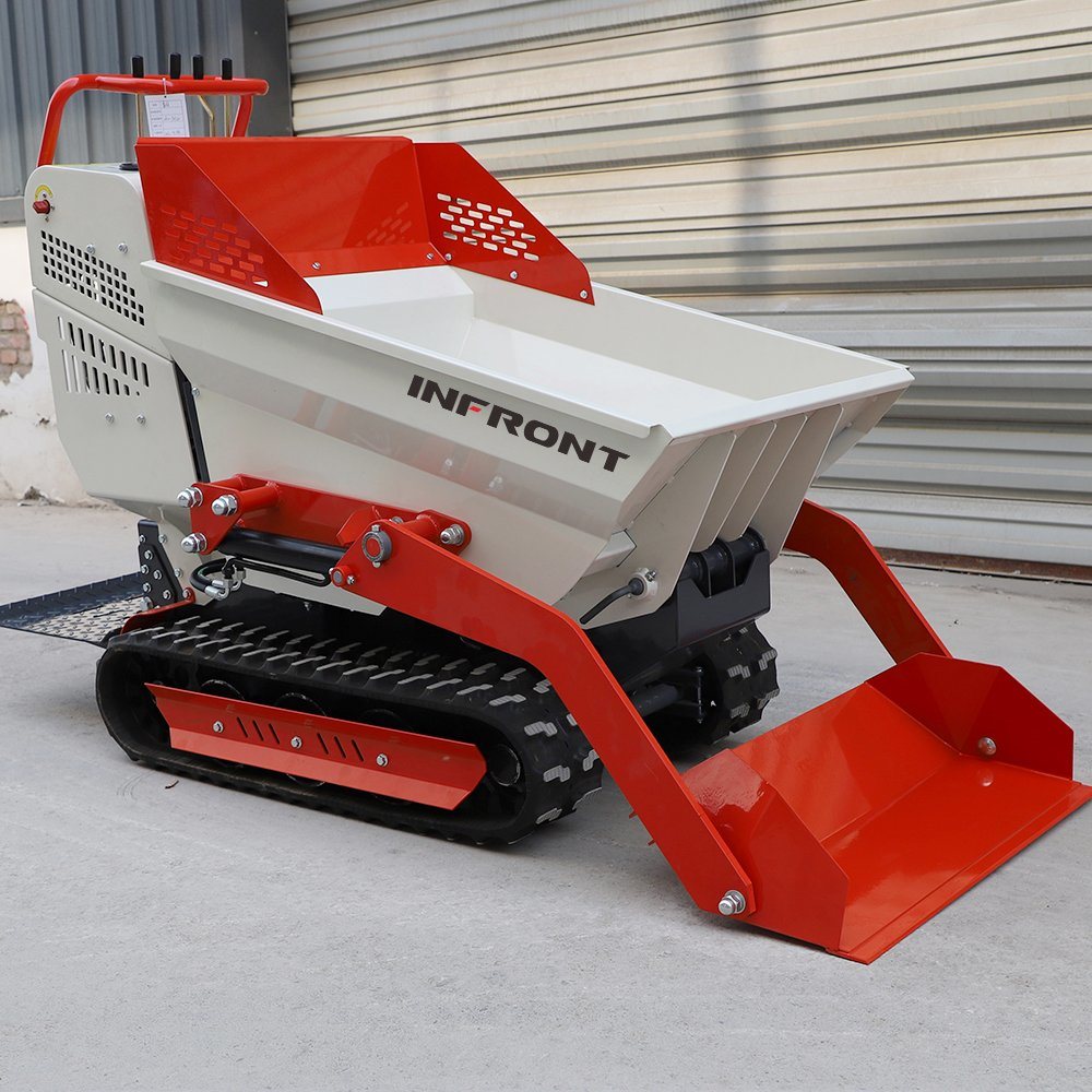 Factory Price 3.0ton Self Load Track Dumper Mini Track Crawler Dumper with 25HP Diesel Engine for Farm Work