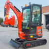 360 Degreesmall Digger Mini Diggers 2ton 1.8 Ton 3ton Mini Excavators Hydraulic Crawler Mini Excavator for Sale