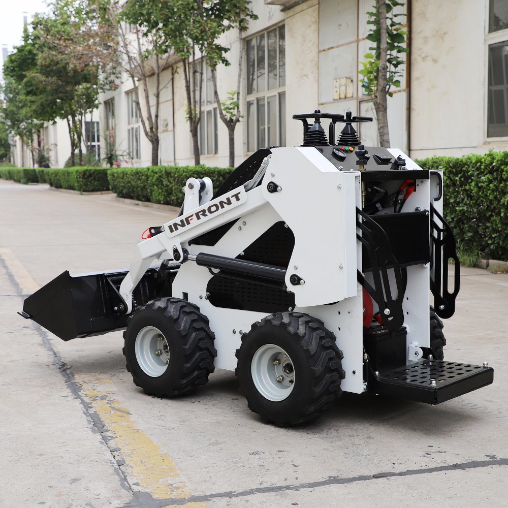 China Factory Mini Skid Steer Loader Wheel Loader with Bucket