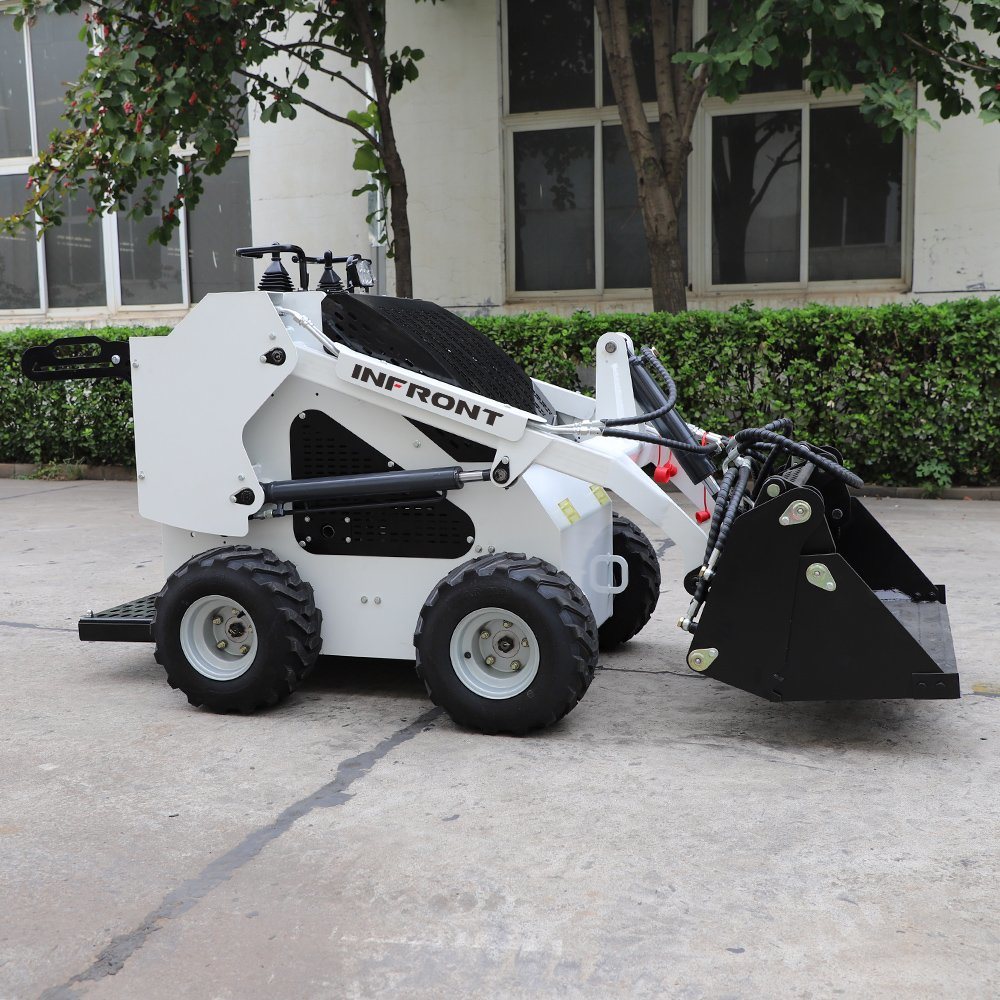 CE Approved Cheap Mini Skidsteer Loader 23HP Track Skid Steer Loader with Forest Mulcher