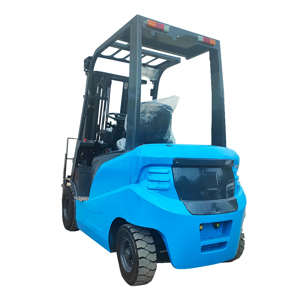 Lead-Acid Battery 4 Wheel 2 Ton Electric Forklift with EV Charging Gun