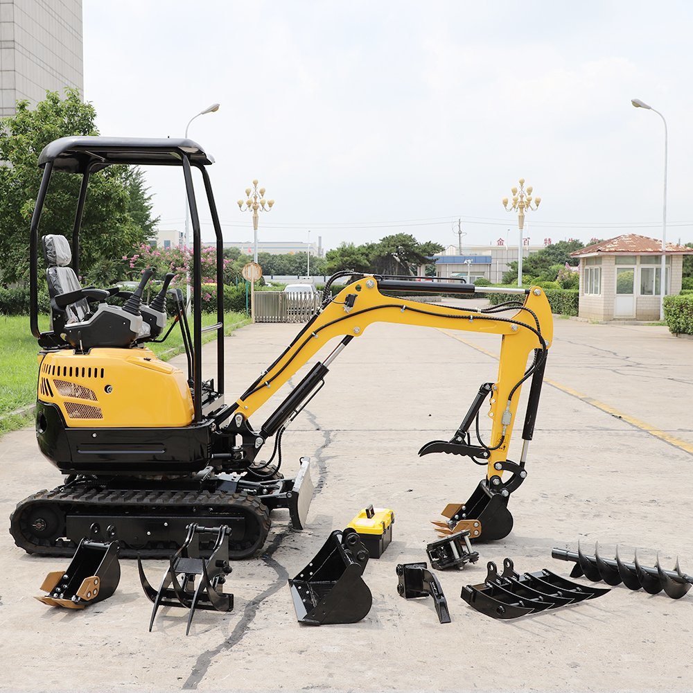 Infront Factory Wholesale Compact Mini Excavators Agriculture Machinery 1 Ton 1.8 Ton Mini Excavator with Boom Swing Digger