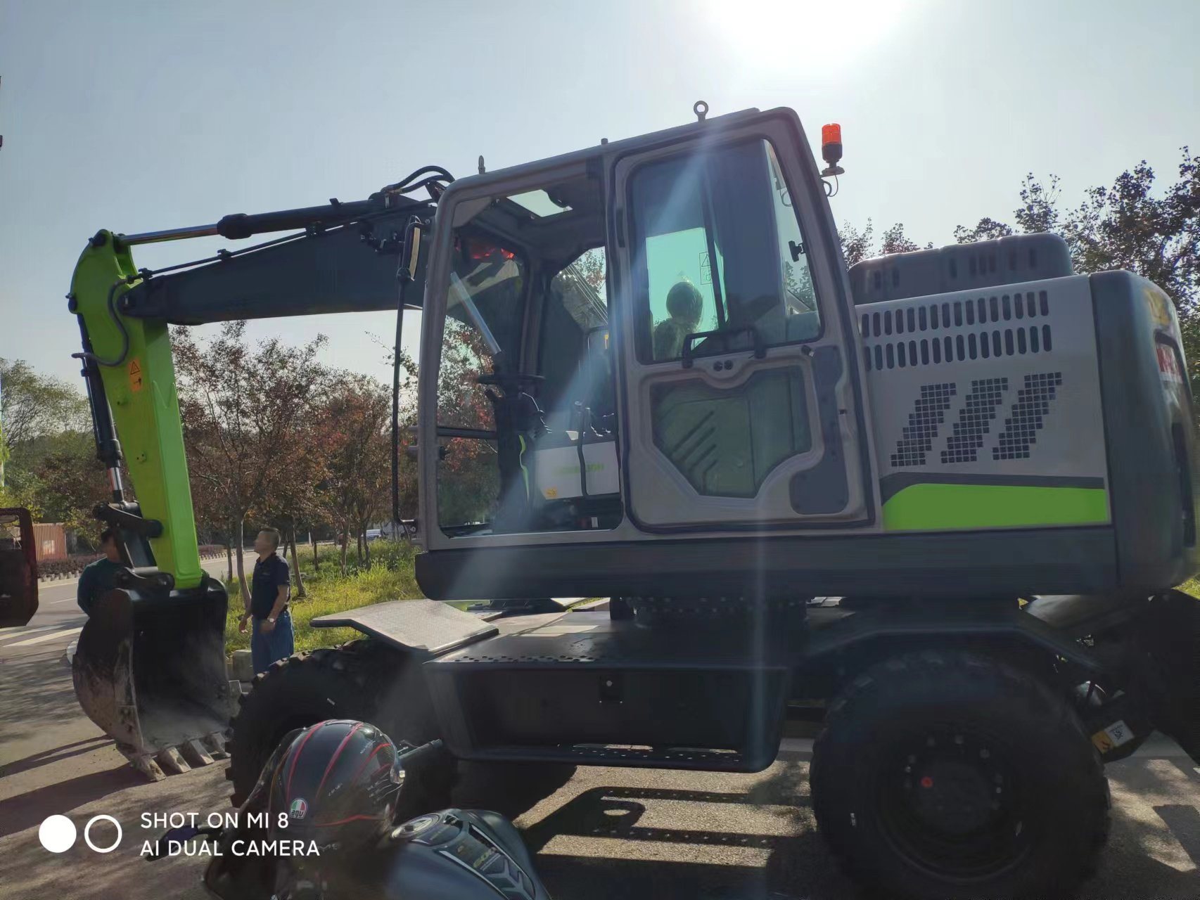 a 15-Ton Wheeled Excavator Is for Cheap Sale