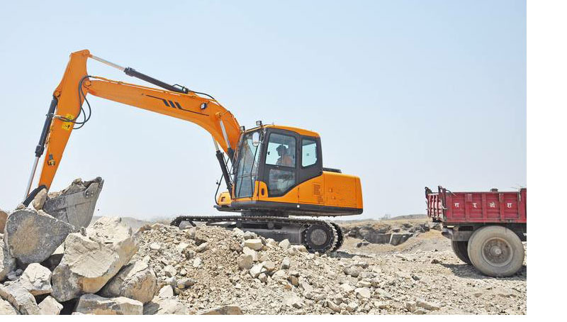 Infront Crawler Construction Machinery Spare Parts Digger 13.5 Ton Excavator