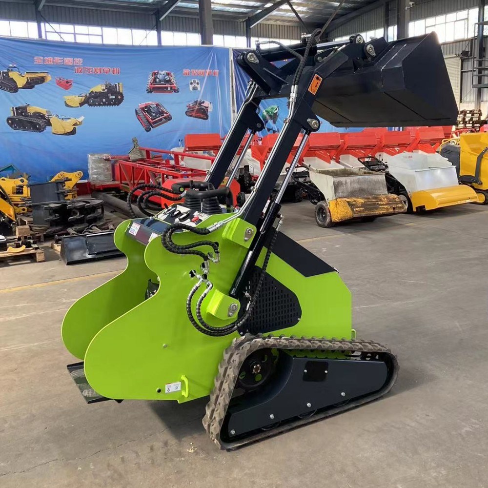 33HP Mini Digger Bush Ranger Fits Dingo Kanga Rubber Telescopic Crawler Chassis Petrol Mini Skid Steer Loader with 4 in 1 Bucket