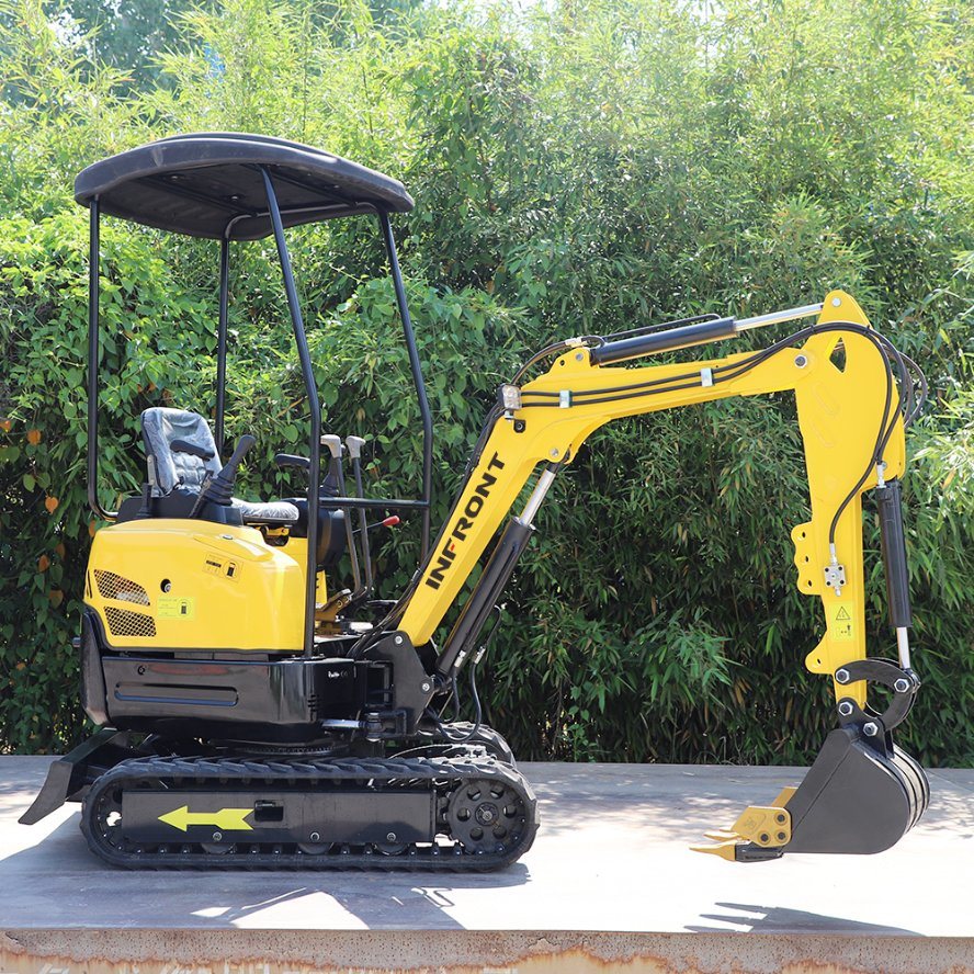 CE EPA Euro 5 Chinese 1.8 Tons Mini Excavator Compact Bagger with Closed Cabin
