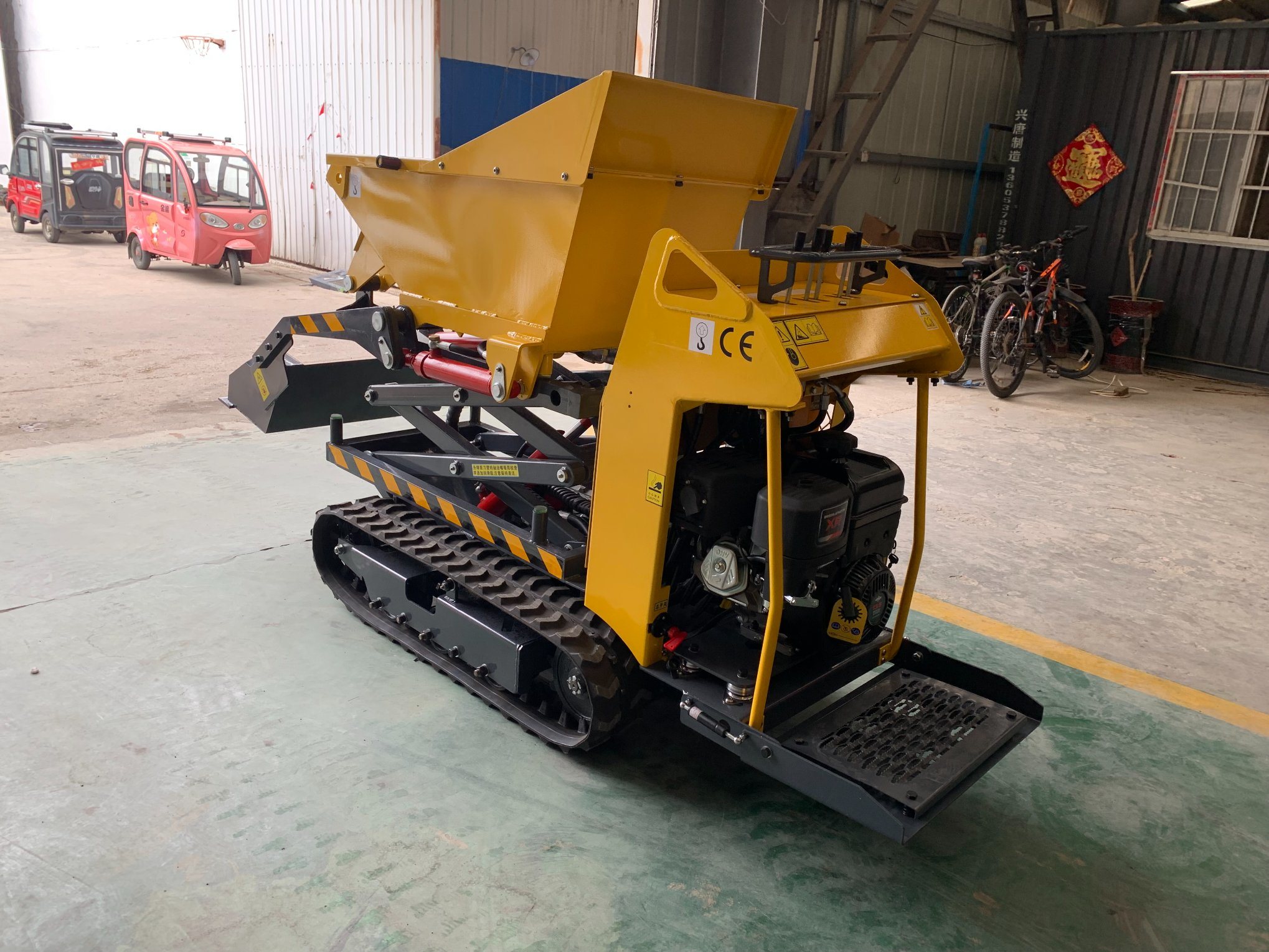 Hydraulic Mini Truck Tracked Dumper Crawler Dump Truck with Diesel Engine CE Approval