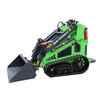 Free Shipping Mini Skid Steer Loader Wheel Electric Tracked Skid Steer Loader with Attachments